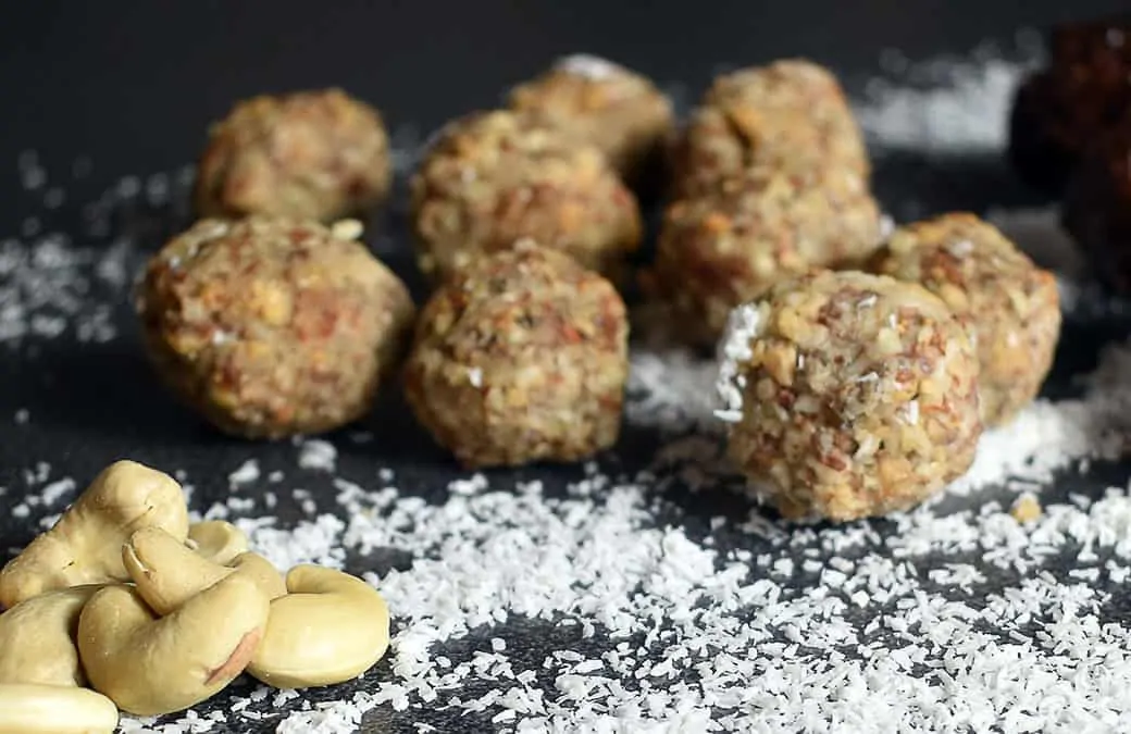 Energy balls protéinées et peu sucrées (pâte de cacahuète)