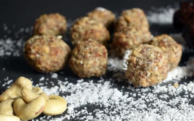 Energy balls protéinées et peu sucrées (pâte de cacahuète)