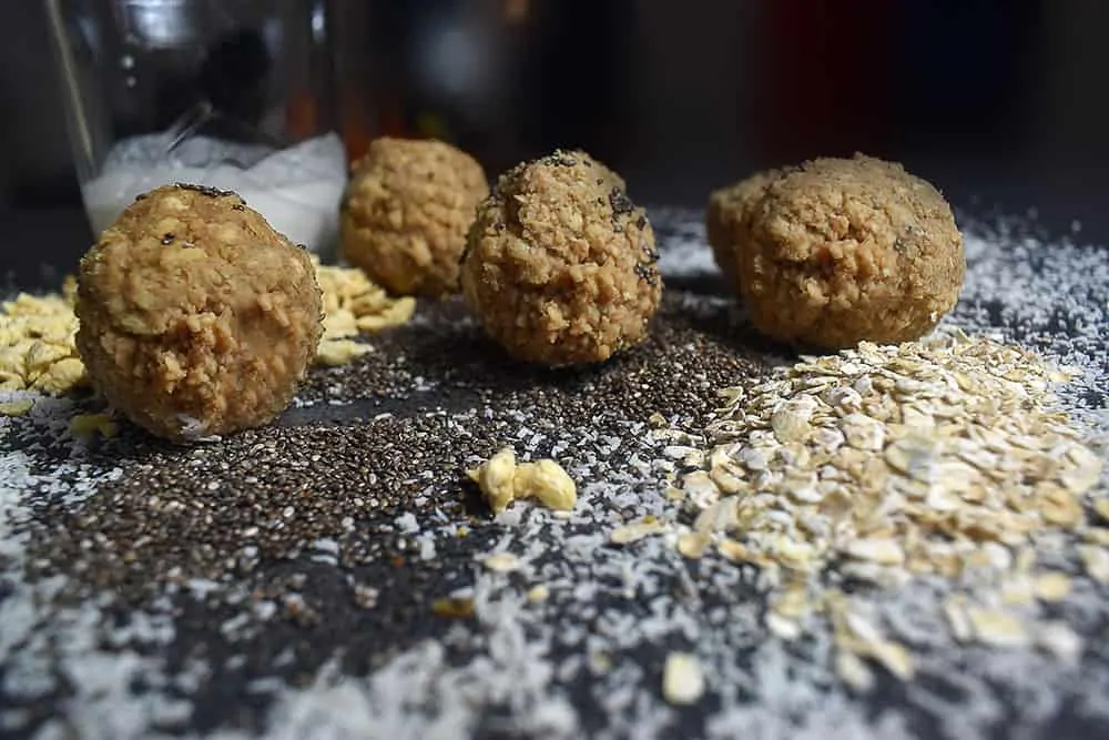 Energy balls protéinées et peu sucrées (lait de coco)