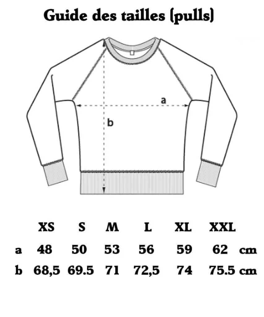 Guides tailles (pulls)