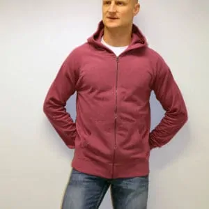 Gilet prune 100% recyclé unisexe Good For Our Planet1