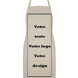 Tablier à bavette 100% recyclé personnalisé